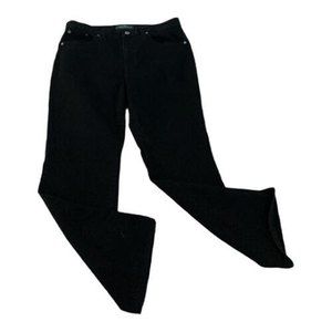 Polo Ralph Lauren Jeans Co.Size 12P Black Denim Flap Pockets Classic Boot Cut